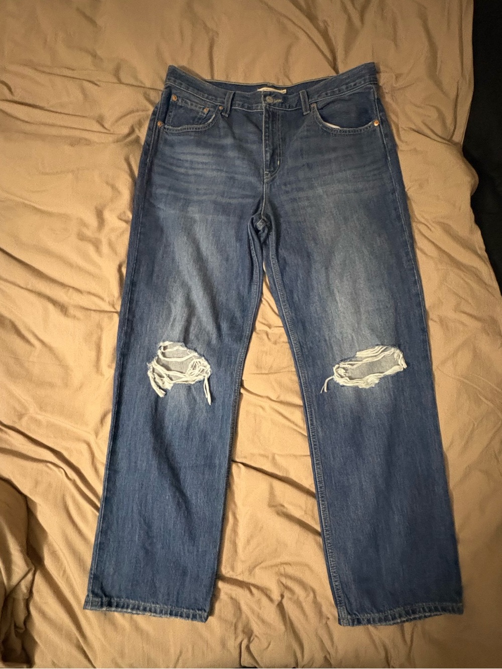 Blue Distressed Levi’s Men's Jeans